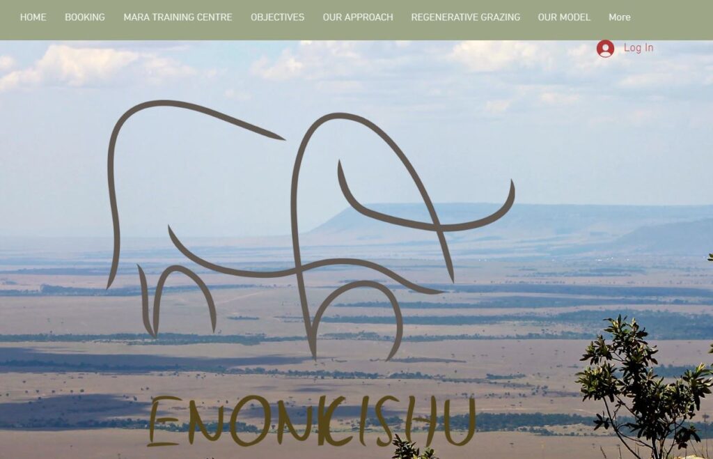 A snapshot of Enoonkishu's website homepage